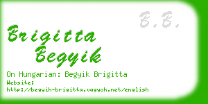 brigitta begyik business card